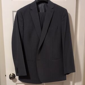 Claiborne Charcoal Men's Two-Piece Suit